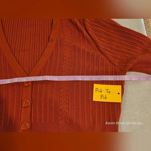 Women's Red Sweater - Picture 6 of 7